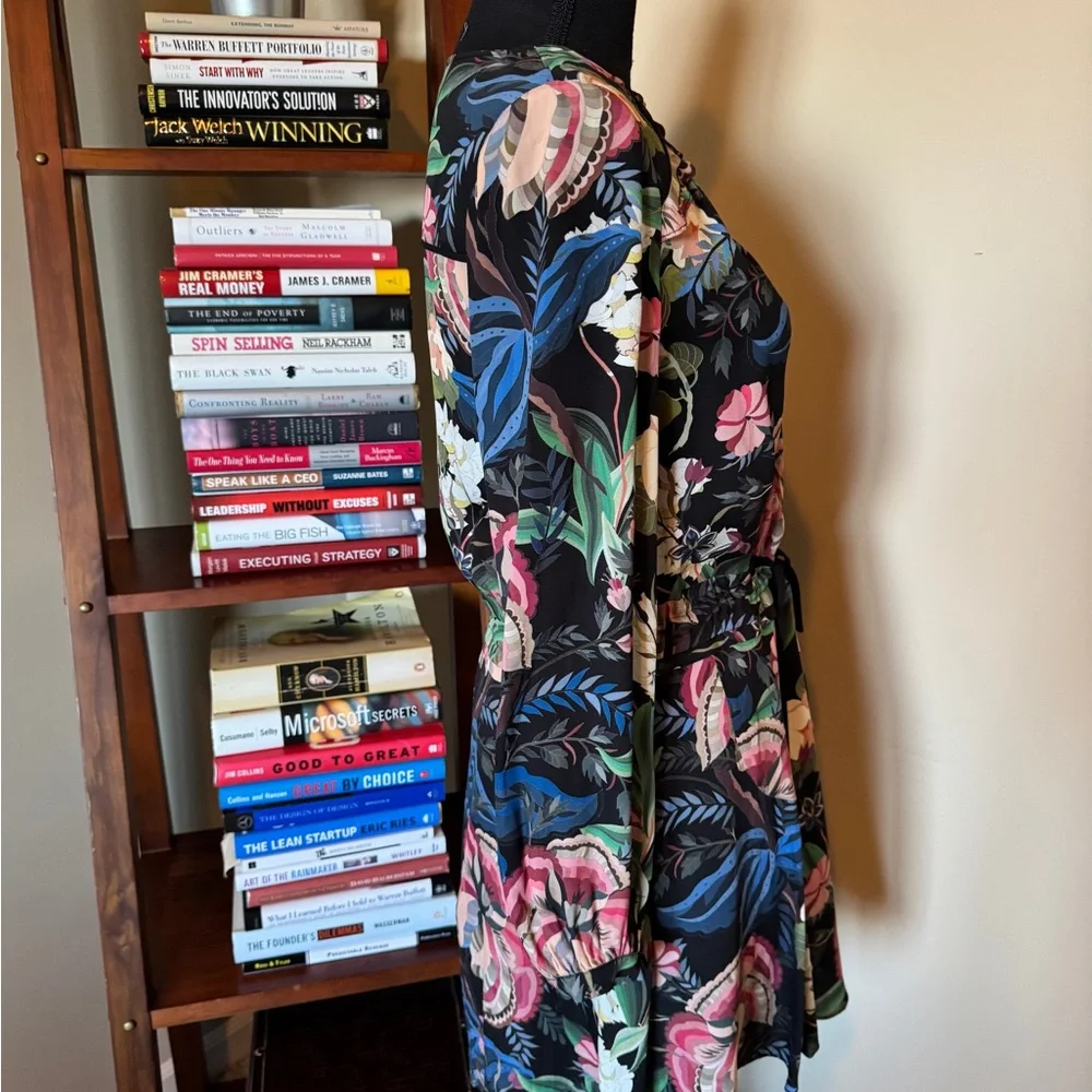 REISS floral print mini dress - Picture 3 of 6